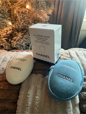 CHANEL La Crème Main Hand Cream Set — White & Blue Denim